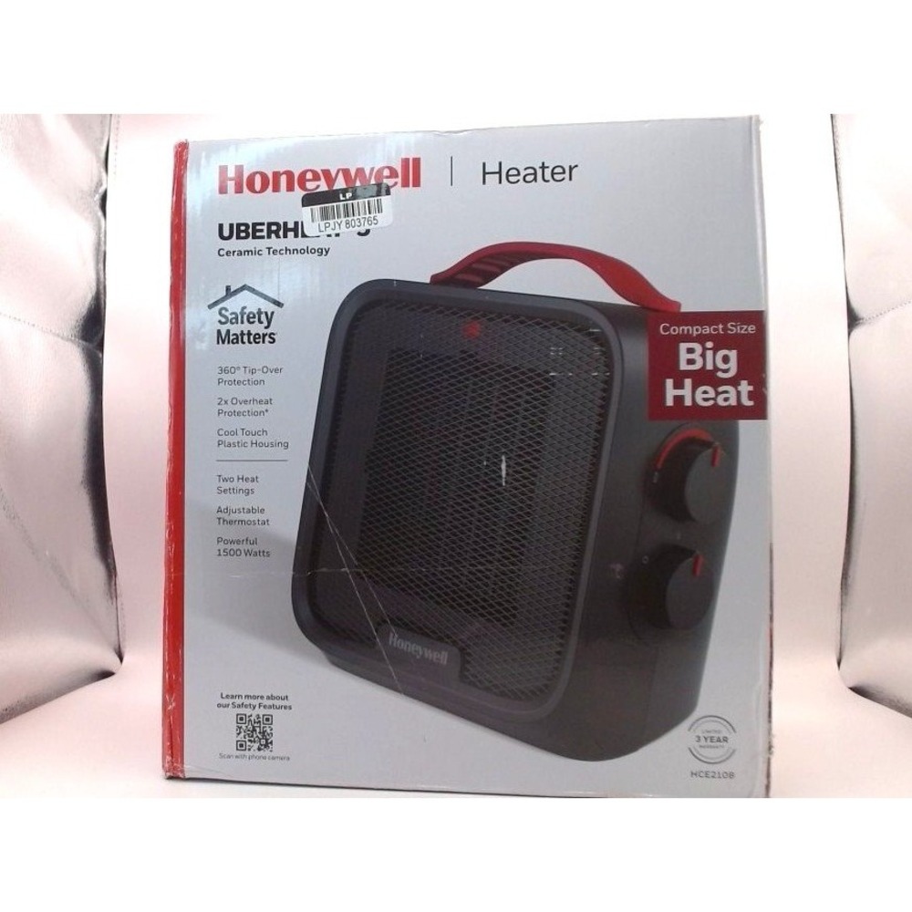Honeywell - UberHeat 5 Ceramic Portable Space Heater HCE210W, BRAND NEW IN BOX